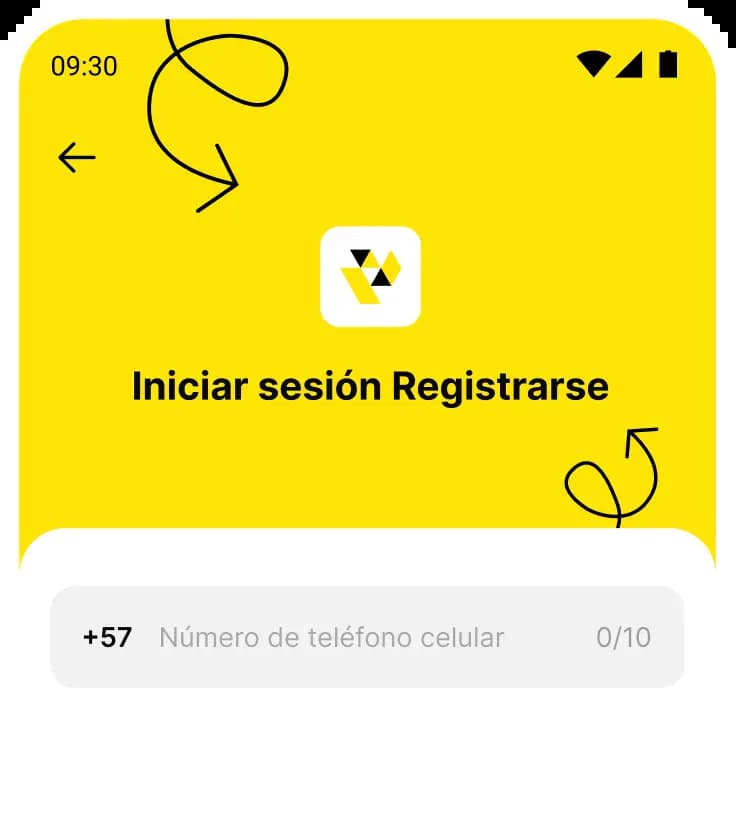 Crea tu cuenta en la app
